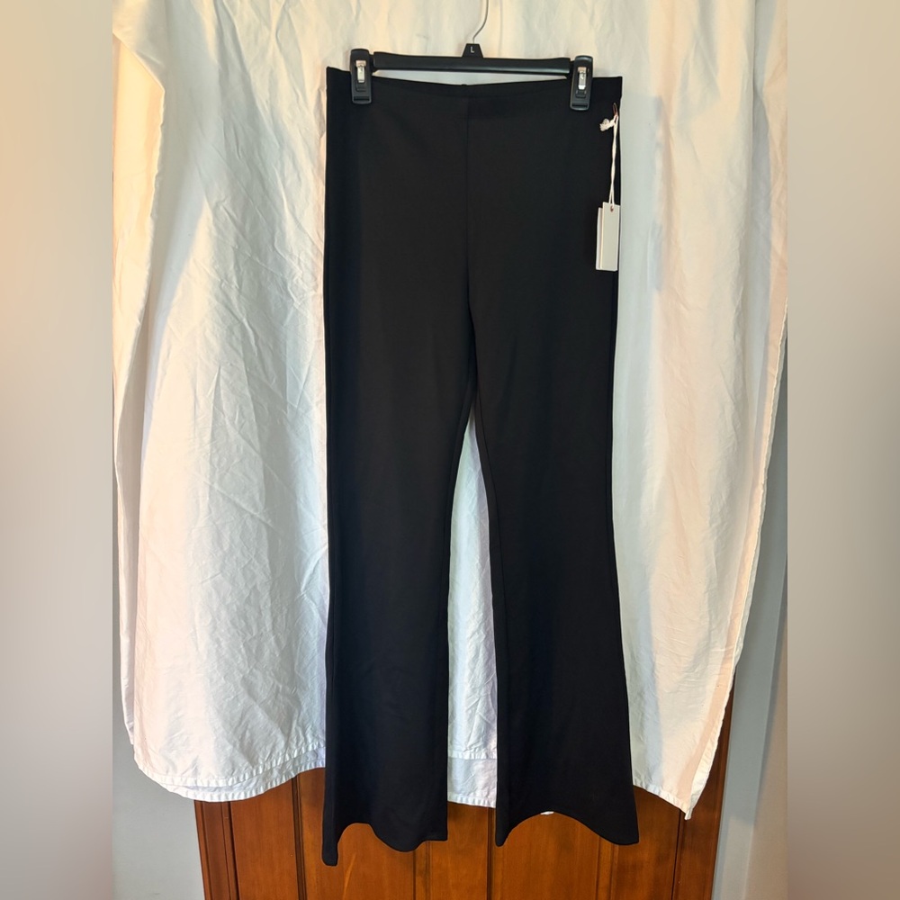 NWT Good American Black Flared Women's Pants Size 4